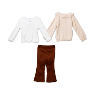 Thumbnail 2: Kensie Girl Toddler Girls 3 Pc Sweater & Flare Leggings Set 