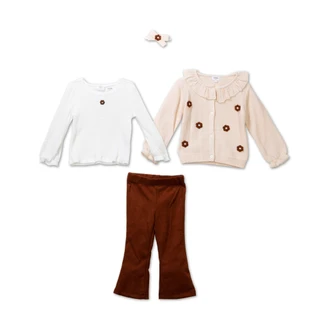 Thumbnail 1: Kensie Girl Toddler Girls 3 Pc Sweater & Flare Leggings Set 