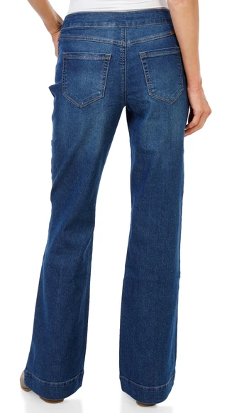 Thumbnail 2: 1822 Women's 5 Pocket Soft & Stretchy Front Seam Boot Cut Jeans 