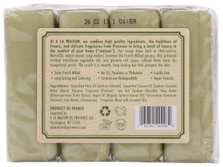 Thumbnail 2: A LA MAISON 4 Pk Rosemary Mint French Milled Bar Soap 