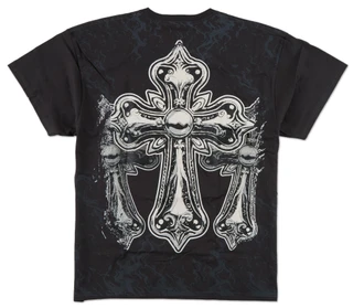 Thumbnail 2: Vibes Big Men's Crosses & Blessings Heavy Graphic Tee 