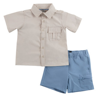 Thumbnail 1: Hunter Toddler Boy's 2 Pc Woven Shorts Set 