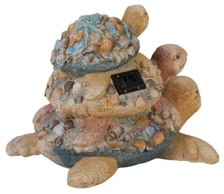 Thumbnail 4: Fancy That Triple Stacked Turtle Garden Statue 