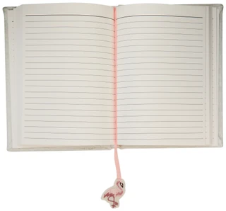 Thumbnail 2: GO HOME 6x8 Beaded Flamingo Notebook 
