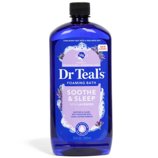 Thumbnail 2: Dr Teal's 34 Oz Soothe & Sleep Lavendar Foaming Bubble Bath 