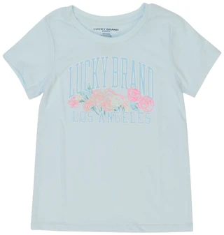 Thumbnail 1: Lucky Brand Big Girl's Short Sleeve Floral Logo Tee 