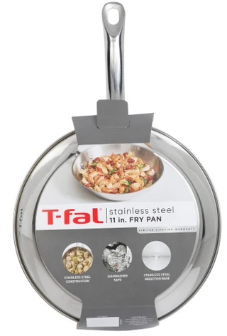 Thumbnail 2: T-fal Stainless Steel Fry Pan - 11" 