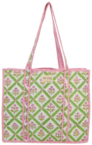 Thumbnail 1: SECONDARY Cotton Reversible Trim Top Tote 