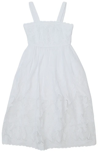 Thumbnail 1: Rare Editions Big Girl's Embroidered Lace Effect Maxi Dress 