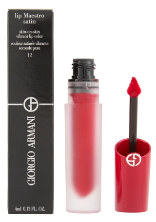 Thumbnail 1: Giorgio Armani Lip Maestro Satin Liquid Lipstick Secret Date 