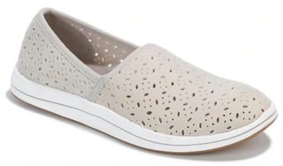 Thumbnail 1: Clarks Women's Breeze Lily Perforated Slip-On Comfort Flats 