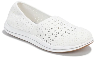 Thumbnail 1: Clarks Women's Perforated Slip-On Flats 