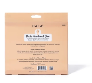 Thumbnail 2: CALA Women's 2 Pk Beige & Leopard Plush Headband Duo 