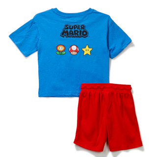 Thumbnail 3: Super Mario Little Boys 2 Pc Mario Shorts Set  