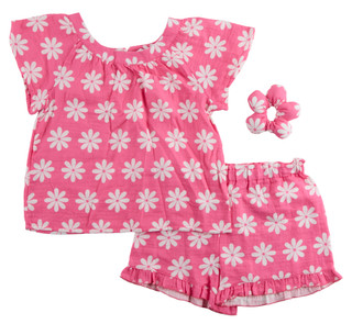 Thumbnail 1: B TWEEN Big Girl's 3 Pc Short Sleeve Daisy Floral Short Set  