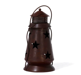 Thumbnail 2: TOTAL HOME LTD 12 in Rustic Metal Christmas Star Lantern 
