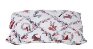 Thumbnail 2: Paw Puffs  17x23 Christmas Print Plush Pet Bed 