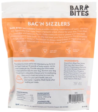 Thumbnail 2: Bark Bites 20 oz Bac'n Sizzler Dog Treats 