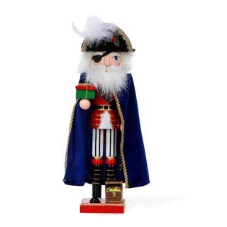 Thumbnail 1: Magical Season  14 in Christmas Pirate Nutcracker with Velvet Cape Decor 