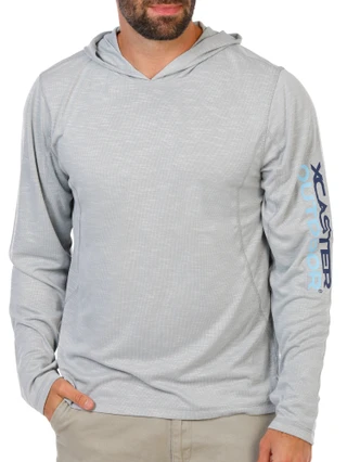 Thumbnail 1: Xcaster Outdoor Men's Long Sleeve Light Weight Performance Hoodie 