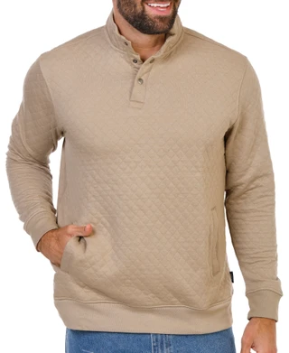 Thumbnail 1: IZOD Men's Quilted Pullover Jacket  