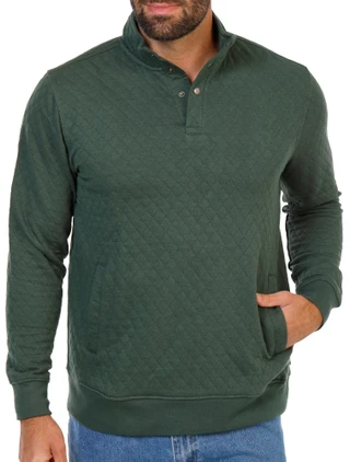 Thumbnail 1: IZOD Men's Quilted Pullover Jacket  