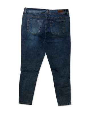 Thumbnail 2: Angels Forever Young Women's Plus Double Button Ripped Skinny Jeans 