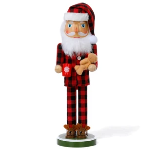 Thumbnail 1: Magical Season 14 in Christmas Santa Nutcracker in Plaid Pajamas with Bear 