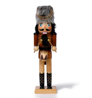 Thumbnail 1: Magical Season 14 in Christmas Drumming  Nutcracker with Fur Hat Decor 