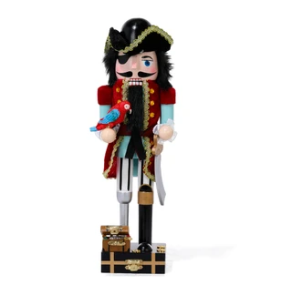Thumbnail 1: Magical Season 14 in Christmas Pirate Nutcracker with Parrot Decor 
