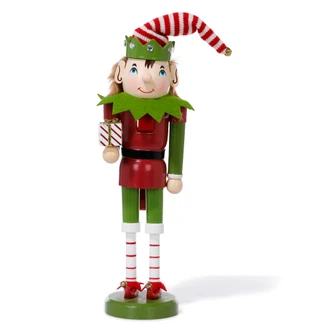 Thumbnail 1: Magical Season 14 in Christmas Elf Nutcracker Figurine 