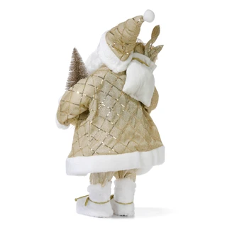 Thumbnail 2: Magical Season 13x7x26 in Golden Christmas Santa Home Accent 