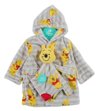 Thumbnail 1: Winnie The Pooh Baby Boy2 Pc Robe & Teether Set  