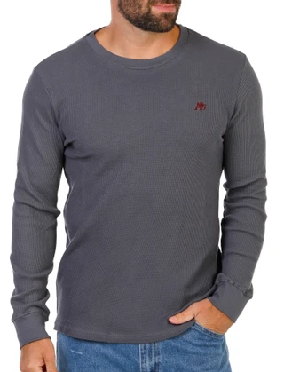 Thumbnail 1: Aeropostale Men's Long Sleeve Crew Neck Thermal Shirt 