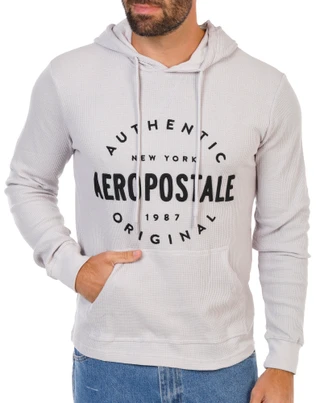 Thumbnail 1: Aeropostale Men's Embroidered Pullover Hoodie 