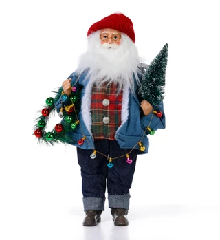Thumbnail 1: Magical Season 18 in Christmas Santa In Jeans Figurine 