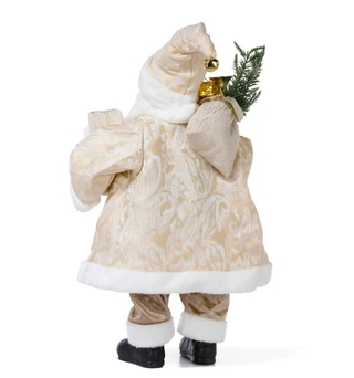 Thumbnail 2: Magical Season 24 in Golden Santa Holding Gifts Figurine 