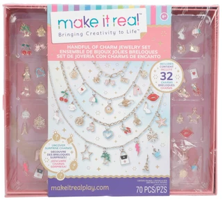 Thumbnail 1: Make It Real 70 Pc Charm Necklace Jewelry Making Kit 