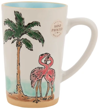 Thumbnail 1: Spectrum Designz 18 oz Tropical Flamingo Mug  