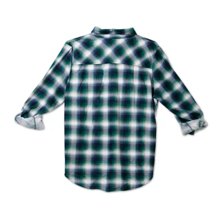 Thumbnail 2: Anneliese Women's Plus Long Sleeve Half Button Front Top w/ 2 Pockets 