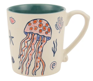 Thumbnail 1: Spectrum Designz 18 oz Finn & Fish Coastal Mug 