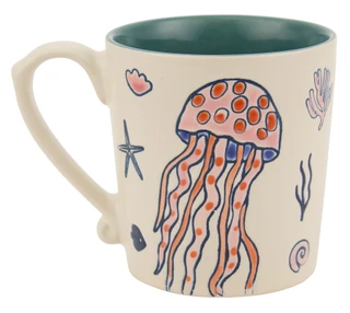 Thumbnail 2: Spectrum Designz 18 oz Finn & Fish Coastal Mug 