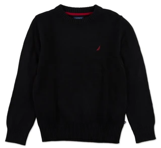 Thumbnail 1: Nautica Boys Solid Cable Knit Sweater  