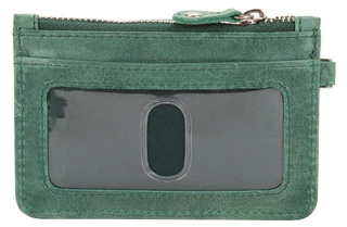 Thumbnail 2: American Bison Genuine Leather RFID Card & ID Wristlet w/ Zippered Pouch 