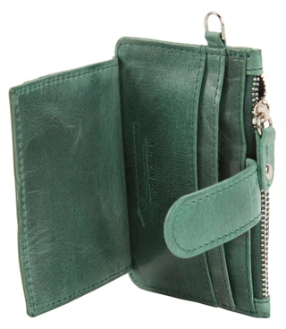 Thumbnail 3: American Bison Genuine Leather RFID Card & ID Wristlet w/ Zippered Pouch 