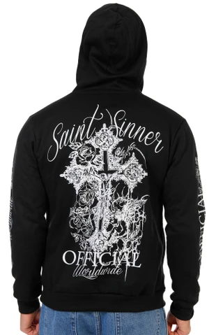 Thumbnail 1: Fresh Laundry Men's Cross Graphic Pullover Hoodie  