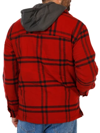 Thumbnail 2: Smith's Men's Plaid Utility Hooded Jacket  