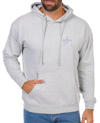 Thumbnail 2: Guy Harvey Women's American Flag Marlin Graphic Hoodie 