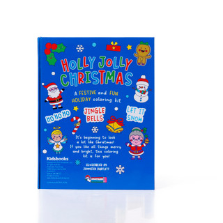 Thumbnail 2: Kidsbooks Publishing  Holly Jolly Christmas Holiday Coloring Book w/ Markers  