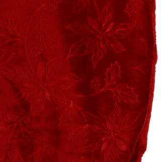 Thumbnail 2: BCBG 50x70 Embossed Poinsettia Plush Throw  